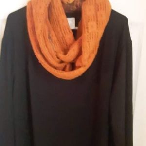 Women's reversible, Autumn, infinity scarf from xhiliration